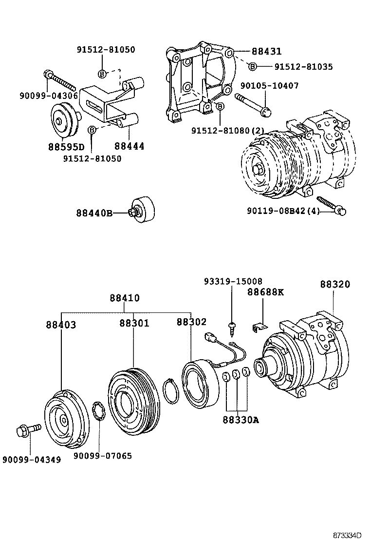  DYNA TOYOACE |  HEATING AIR CONDITIONING COMPRESSOR