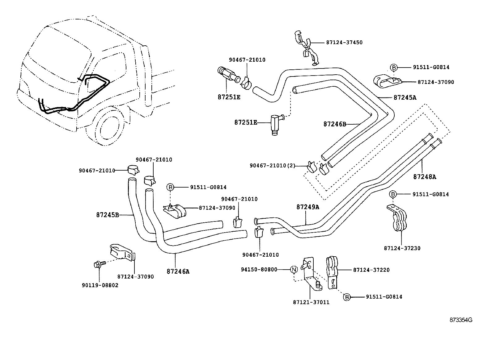  DYNA TOYOACE |  HEATING AIR CONDITIONING WATER PIPING