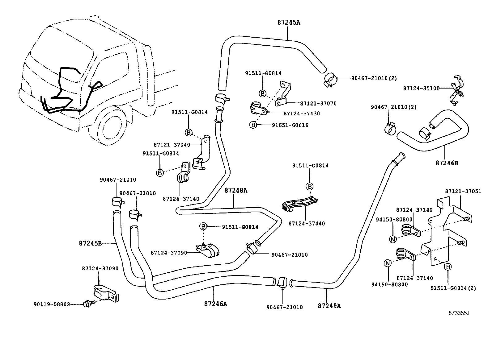  DYNA TOYOACE |  HEATING AIR CONDITIONING WATER PIPING