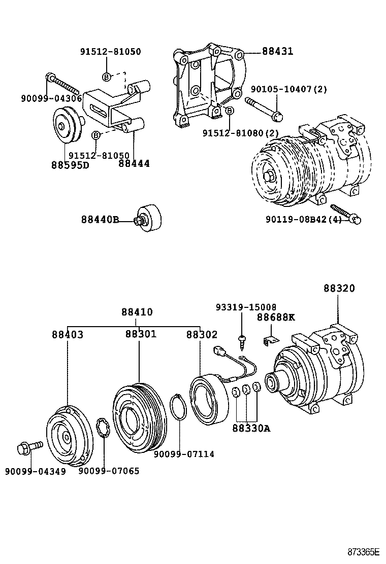  DYNA TOYOACE |  HEATING AIR CONDITIONING COMPRESSOR