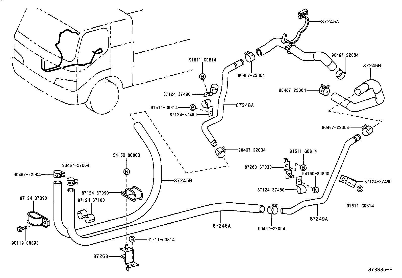  DYNA TOYOACE |  HEATING AIR CONDITIONING WATER PIPING
