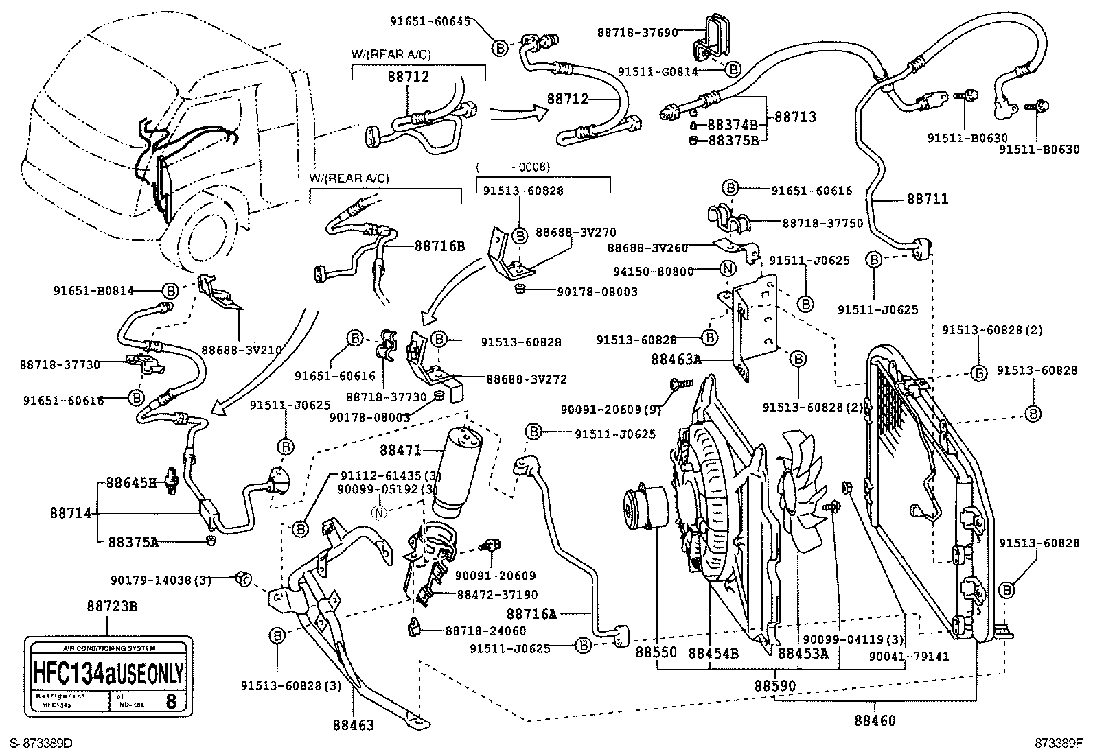  DYNA TOYOACE |  HEATING AIR CONDITIONING COOLER PIPING