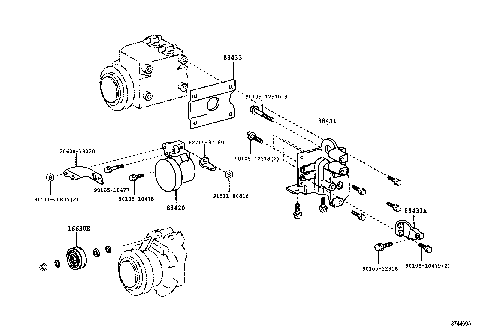  DYNA TOYOACE |  HEATING AIR CONDITIONING COMPRESSOR