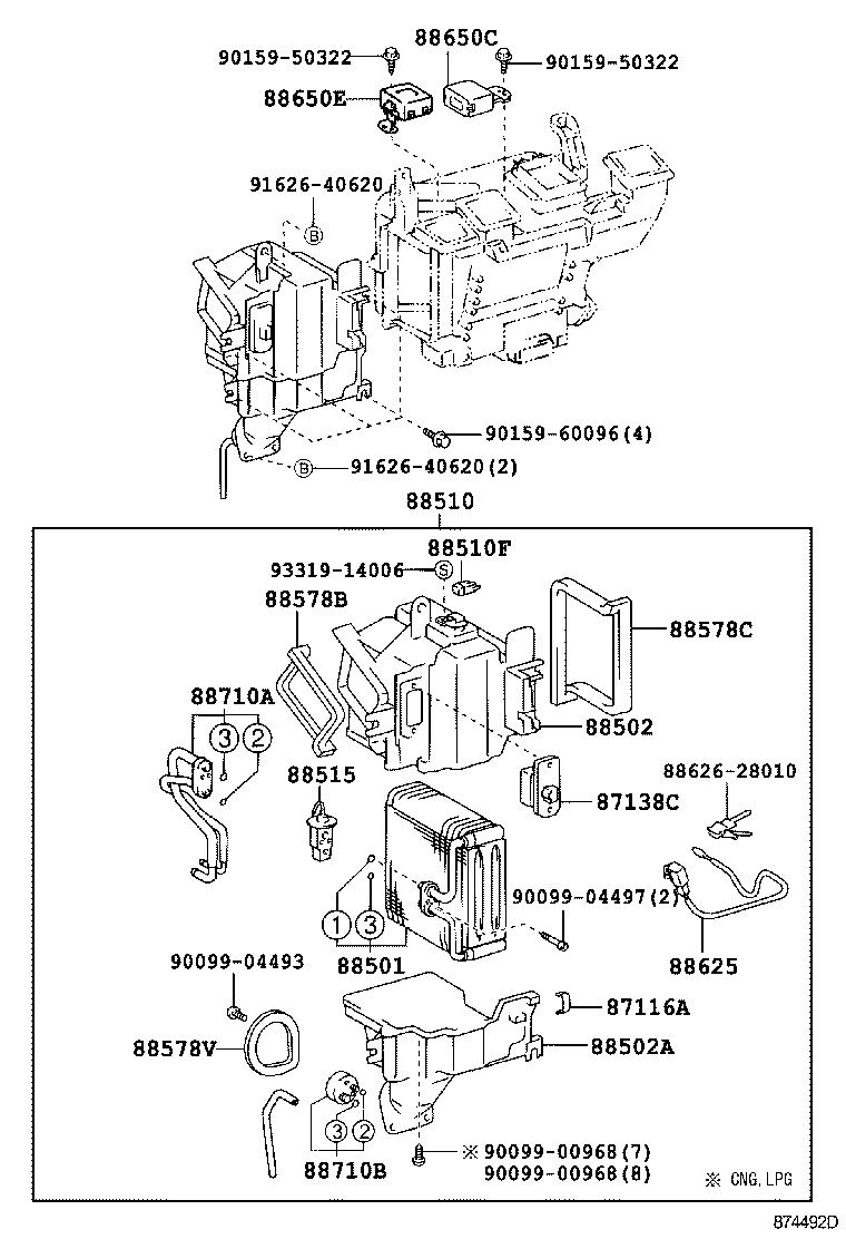  DYNA TOYOACE |  HEATING AIR CONDITIONING COOLER UNIT