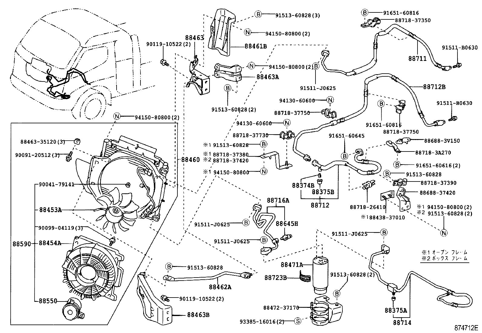  DYNA TOYOACE |  HEATING AIR CONDITIONING COOLER PIPING