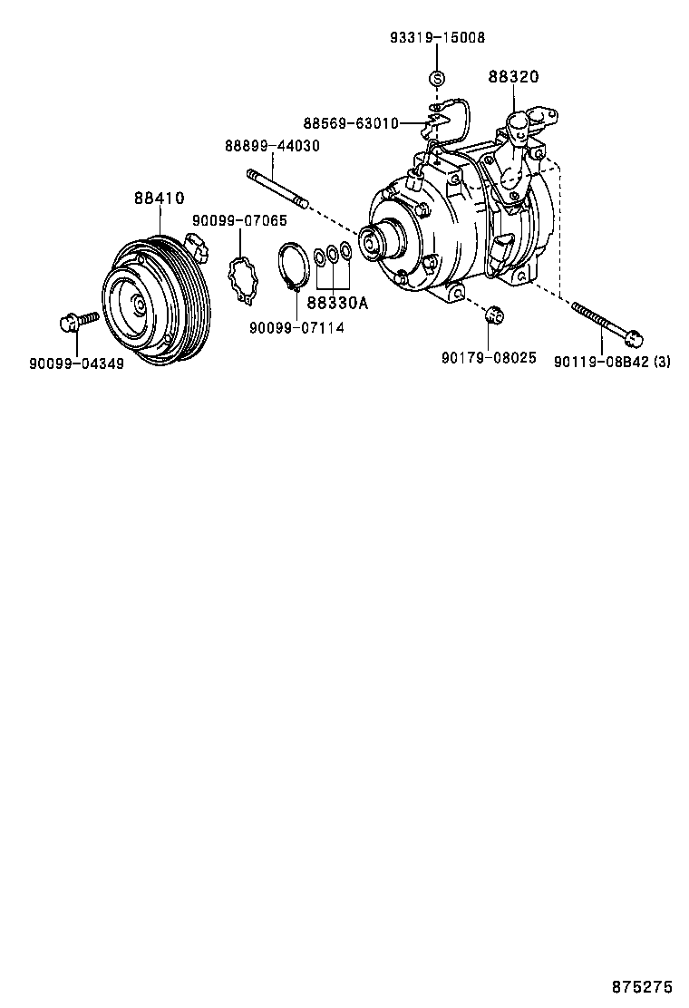 NOAH VOXY |  HEATING AIR CONDITIONING COMPRESSOR