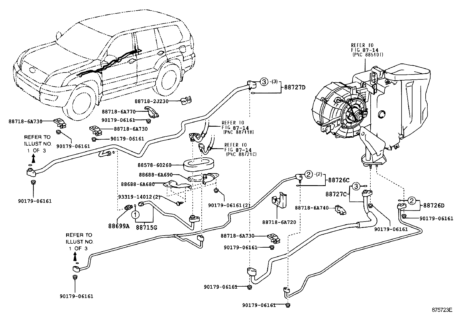  LAND CRUISER PRADO |  HEATING AIR CONDITIONING COOLER PIPING