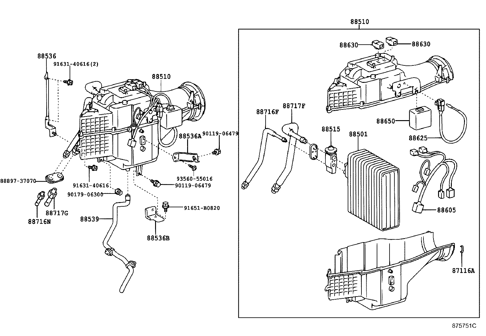  LITE TOWNACE |  HEATING AIR CONDITIONING COOLER UNIT