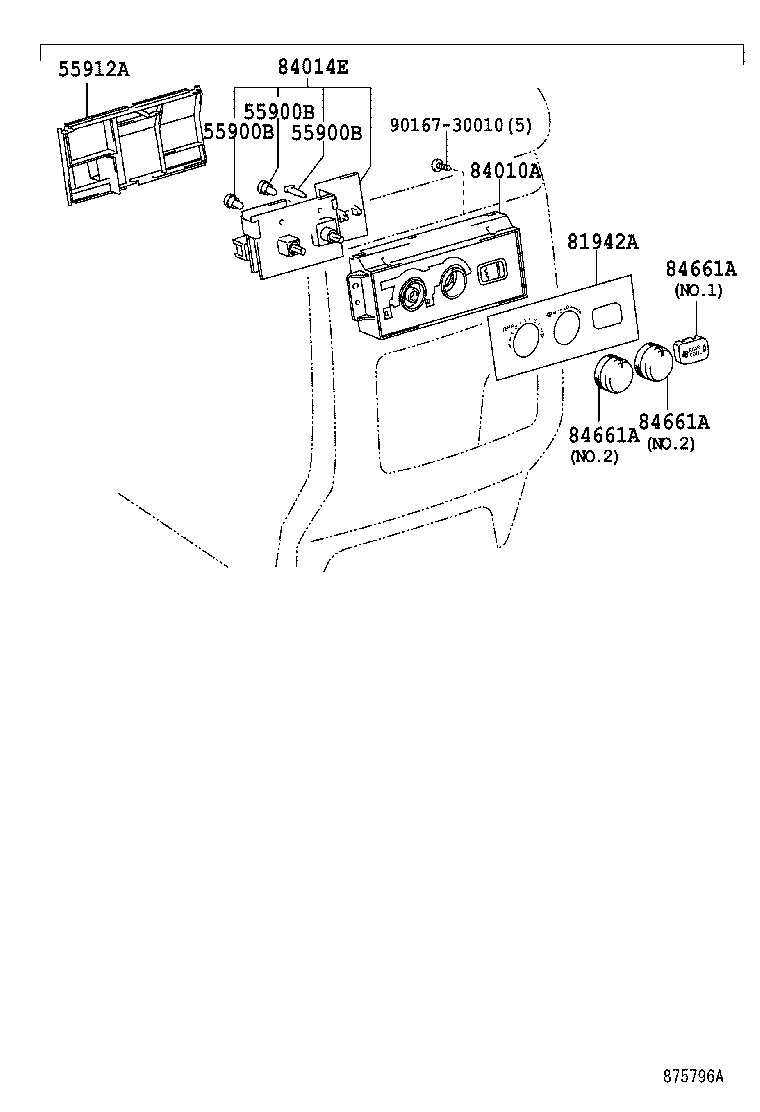  LAND CRUISER PRADO |  HEATING AIR CONDITIONING CONTROL AIR DUCT