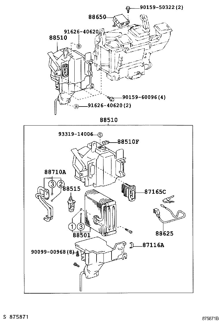  DYNA TOYOACE |  HEATING AIR CONDITIONING COOLER UNIT