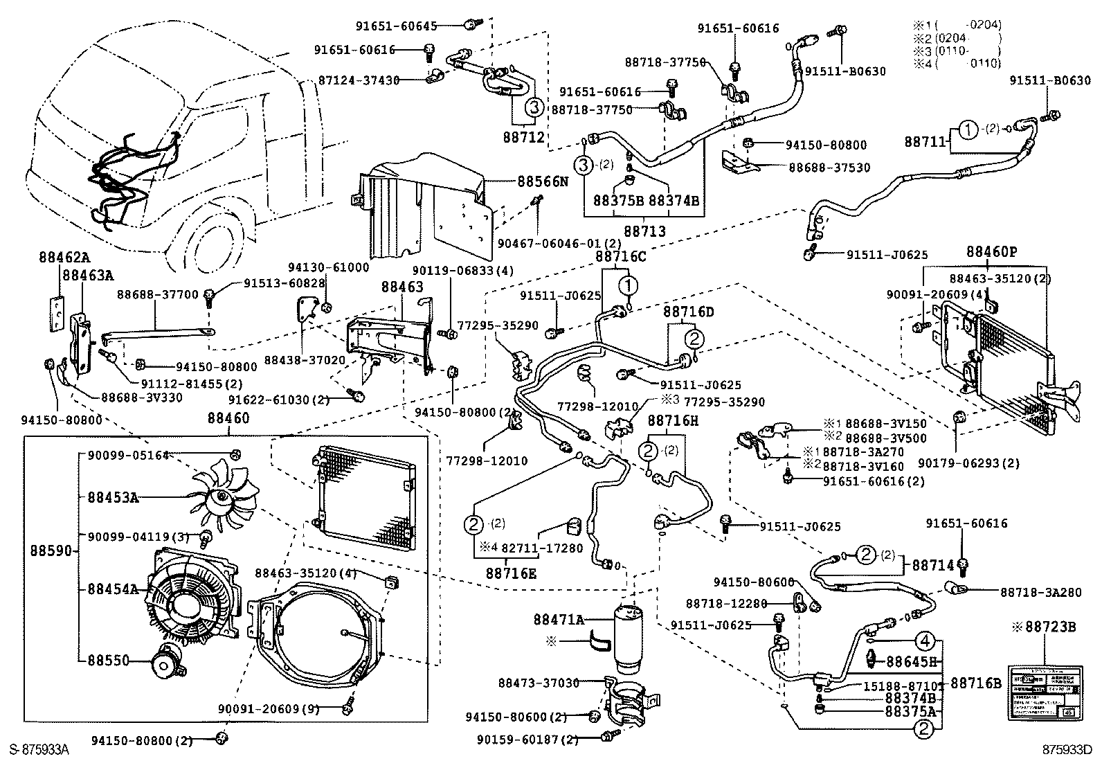  DYNA TOYOACE |  HEATING AIR CONDITIONING COOLER PIPING