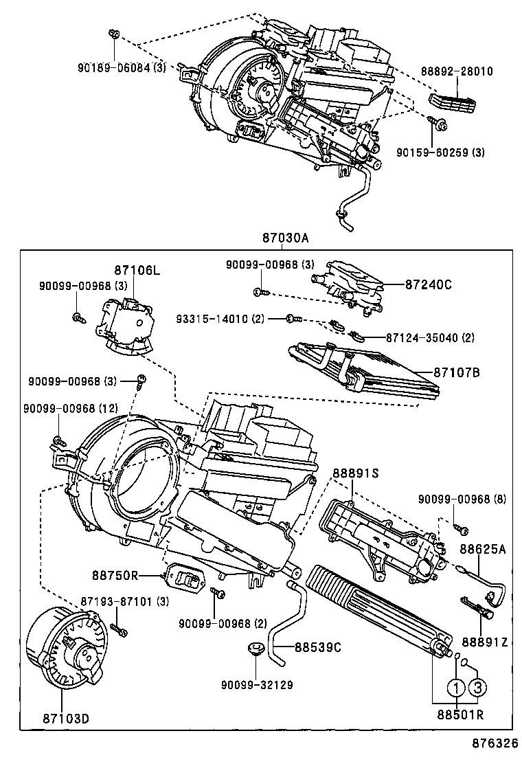  ALPHARD HV |  HEATING AIR CONDITIONING COOLER UNIT