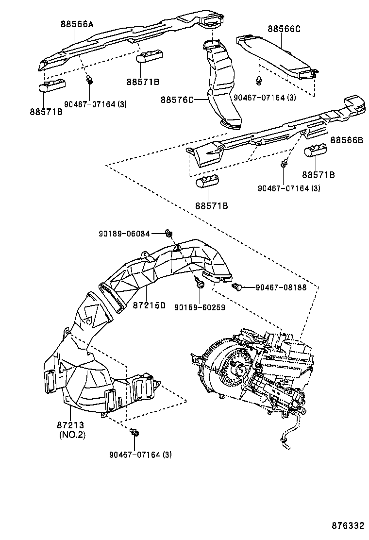  ALPHARD HV |  HEATING AIR CONDITIONING CONTROL AIR DUCT