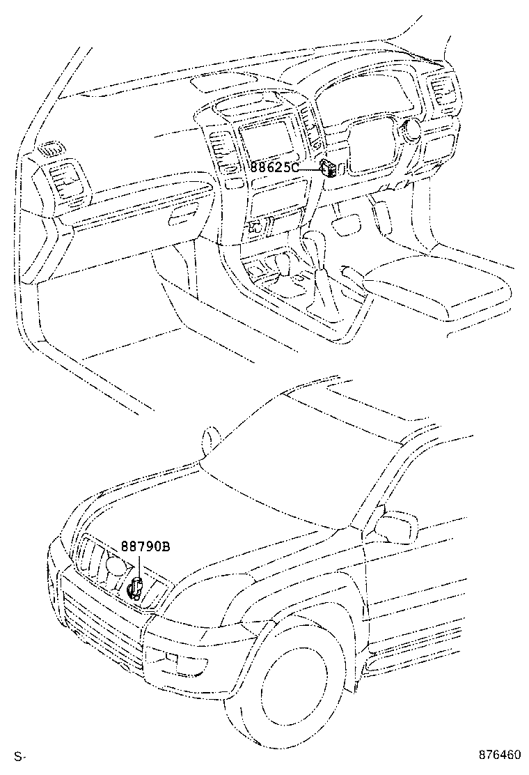  LAND CRUISER PRADO |  HEATING AIR CONDITIONING CONTROL AIR DUCT