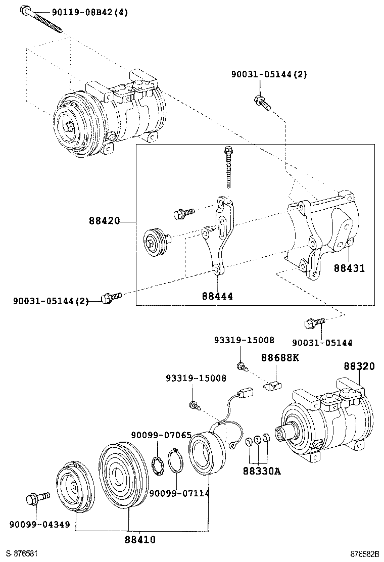  DYNA TOYOACE |  HEATING AIR CONDITIONING COMPRESSOR
