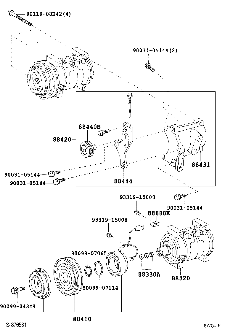  DYNA TOYOACE |  HEATING AIR CONDITIONING COMPRESSOR