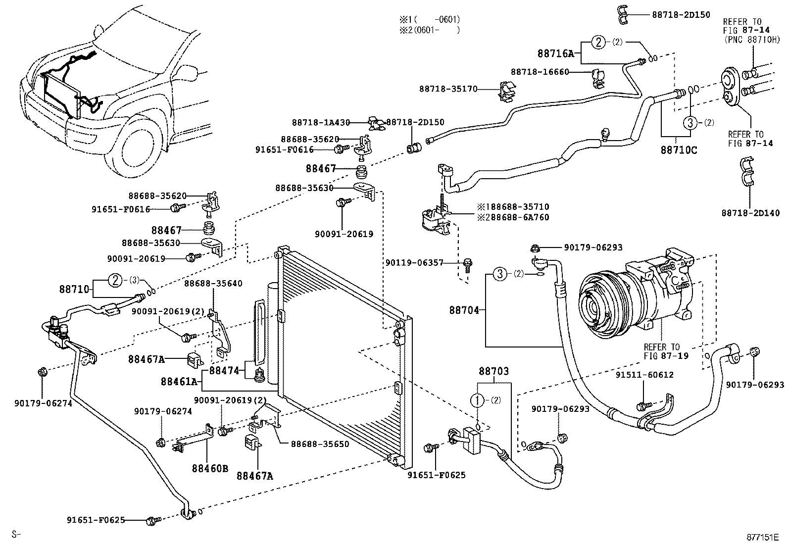  LAND CRUISER PRADO |  HEATING AIR CONDITIONING COOLER PIPING