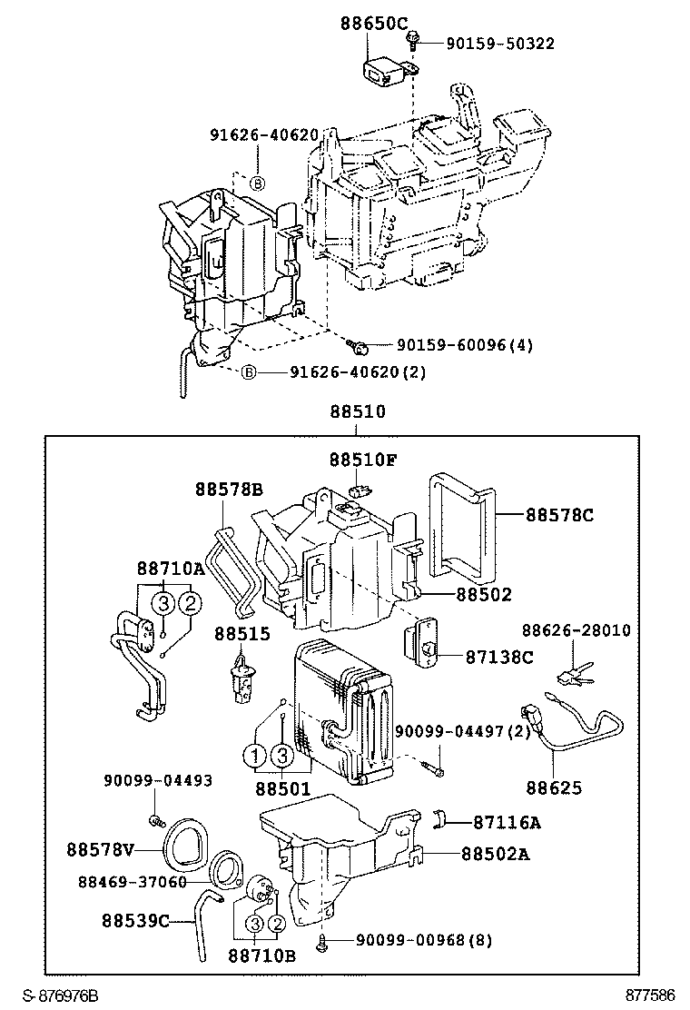  DYNA TOYOACE |  HEATING AIR CONDITIONING COOLER UNIT