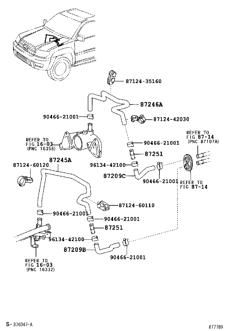  HILUX SURF |  HEATING AIR CONDITIONING WATER PIPING