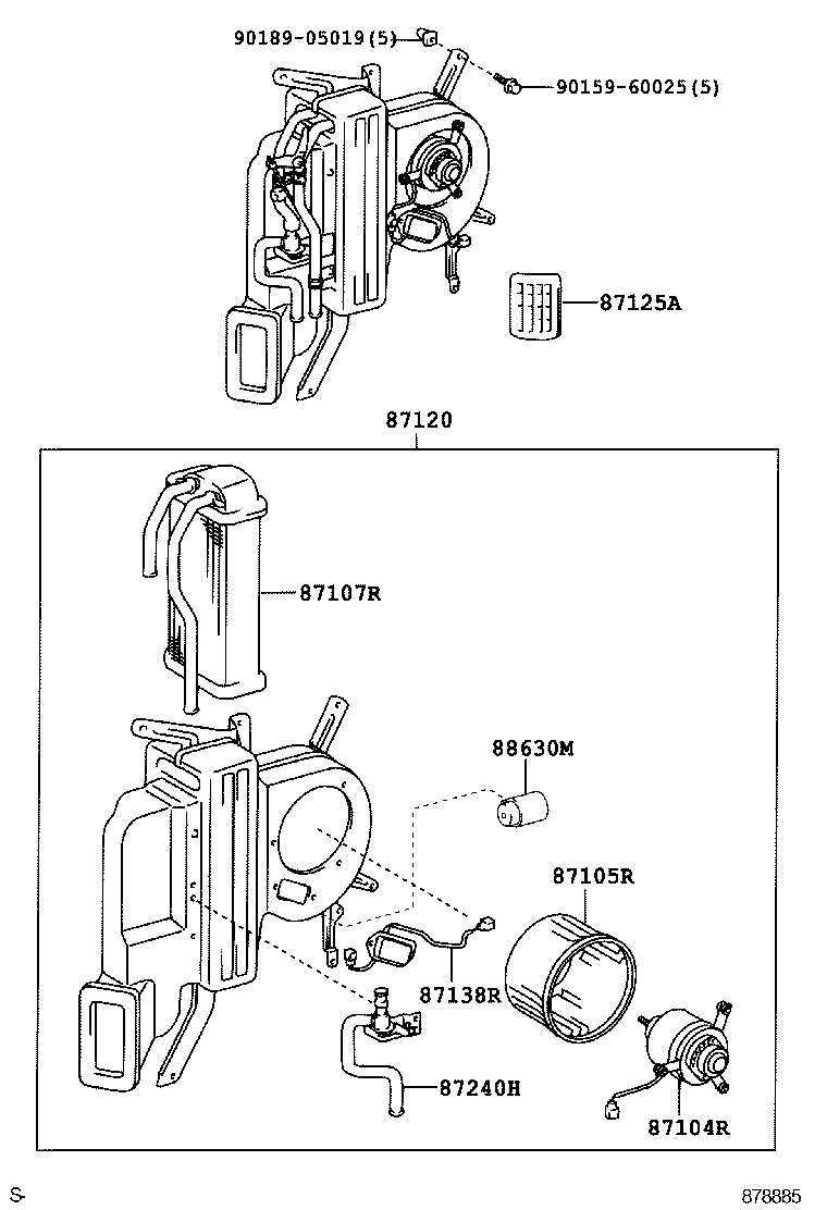  DYNA TOYOACE |  HEATING AIR CONDITIONING HEATER UNIT BLOWER