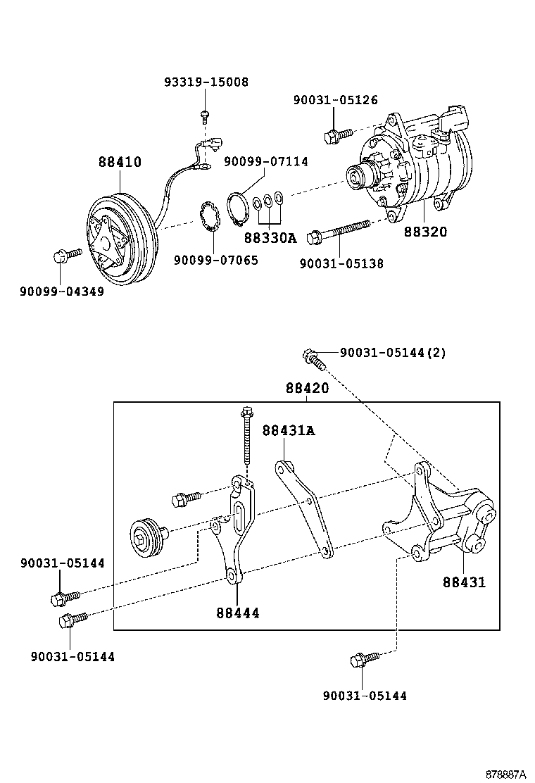  DYNA TOYOACE |  HEATING AIR CONDITIONING COMPRESSOR