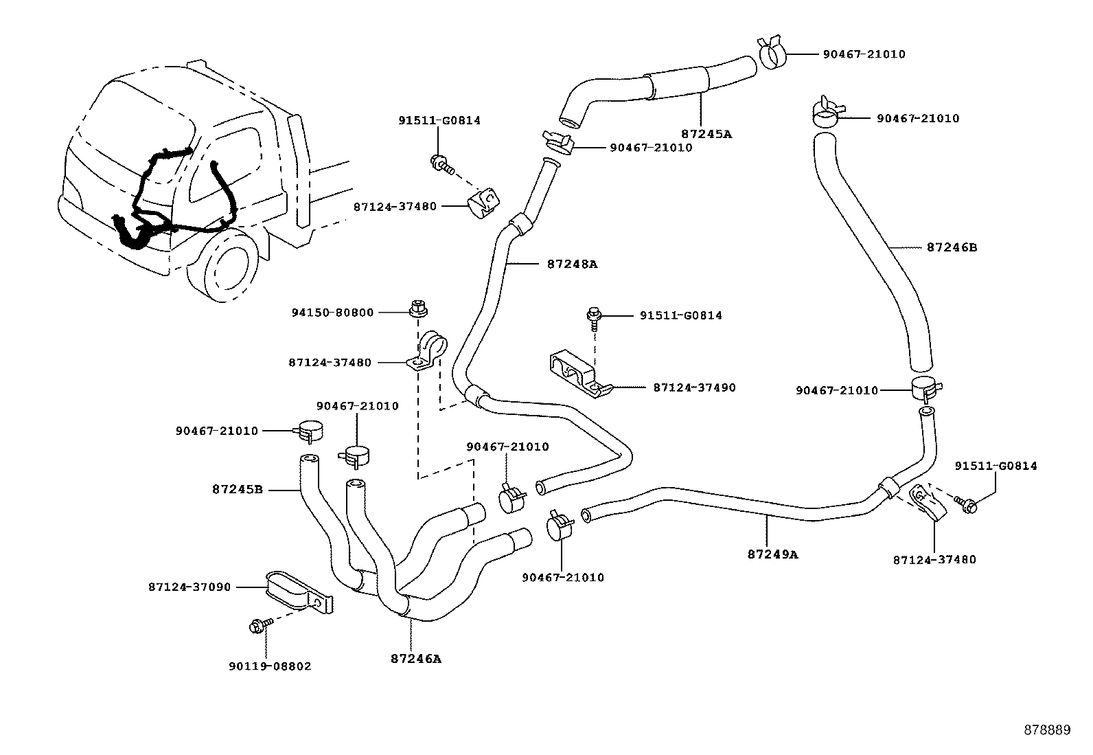  DYNA TOYOACE |  HEATING AIR CONDITIONING WATER PIPING