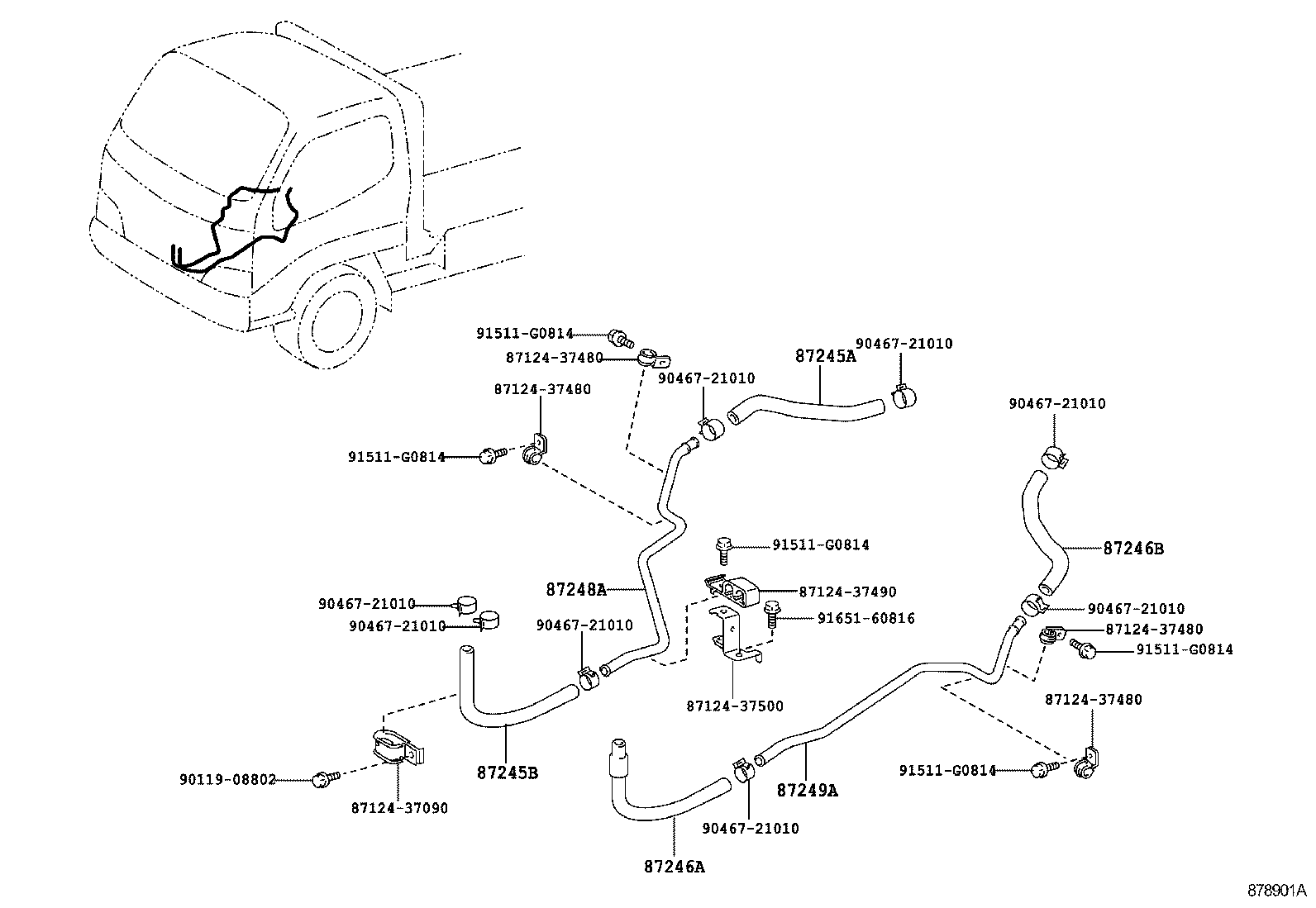  DYNA TOYOACE |  HEATING AIR CONDITIONING WATER PIPING
