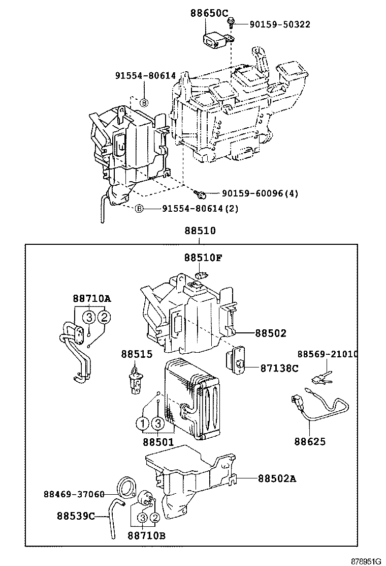 DYNA TOYOACE |  HEATING AIR CONDITIONING COOLER UNIT
