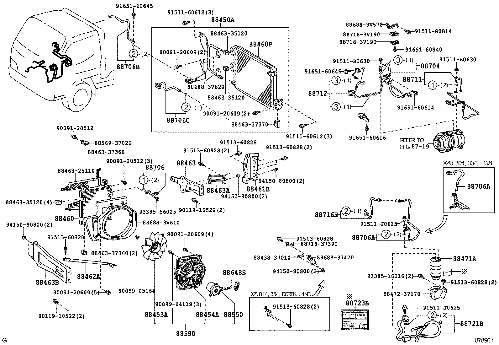  DYNA TOYOACE |  HEATING AIR CONDITIONING COOLER PIPING