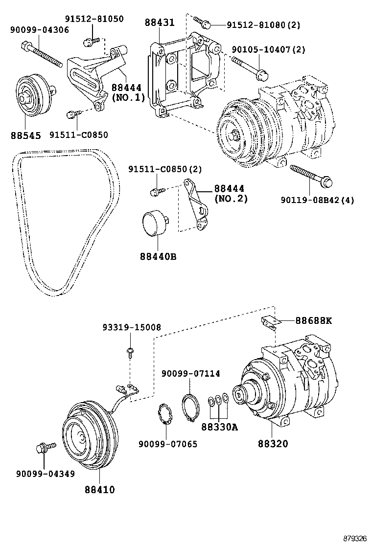  DYNA TOYOACE |  HEATING AIR CONDITIONING COMPRESSOR