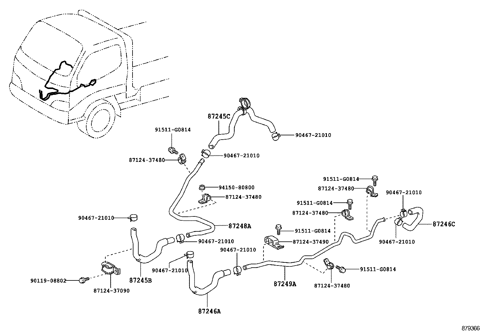  DYNA TOYOACE |  HEATING AIR CONDITIONING WATER PIPING