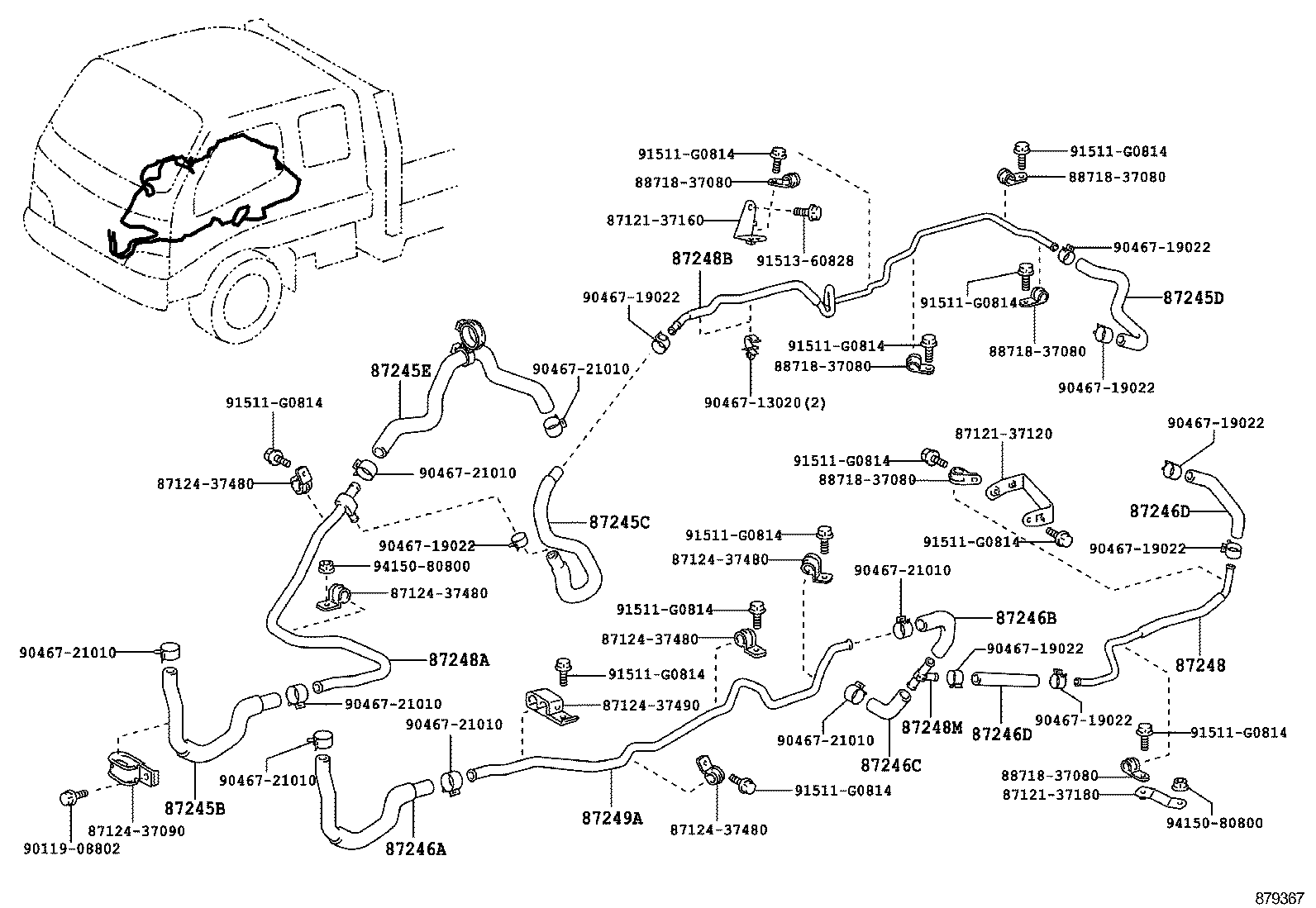  DYNA TOYOACE |  HEATING AIR CONDITIONING WATER PIPING