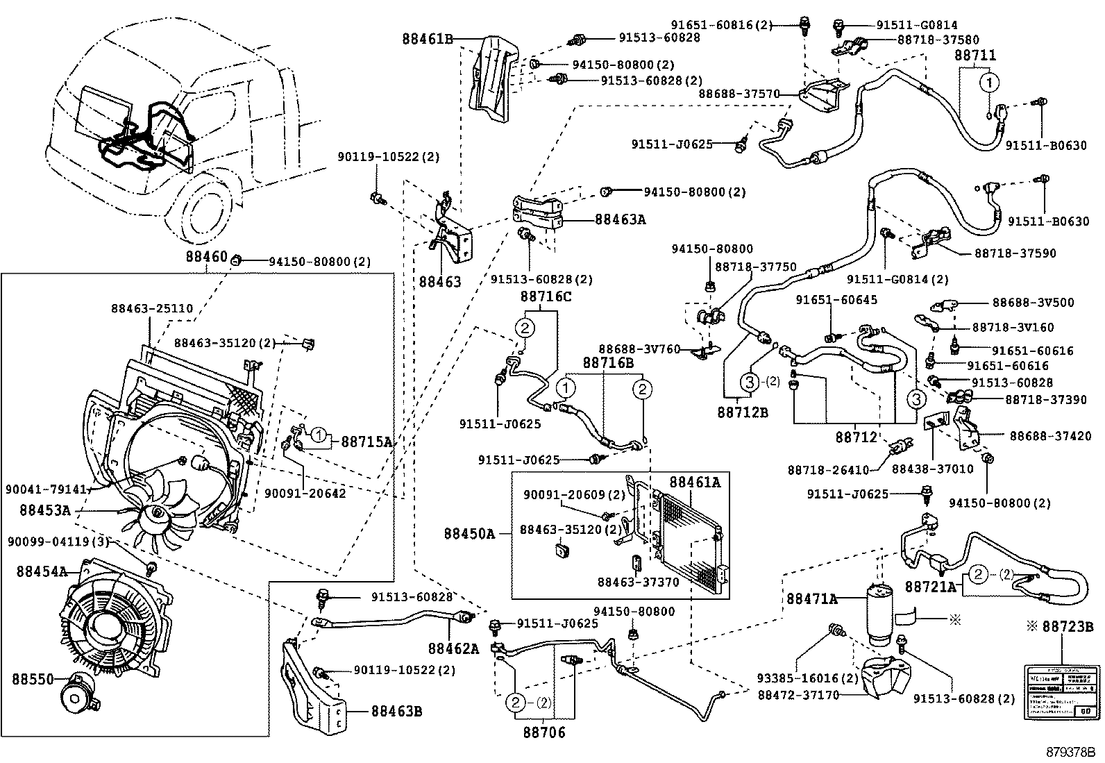  DYNA TOYOACE |  HEATING AIR CONDITIONING COOLER PIPING
