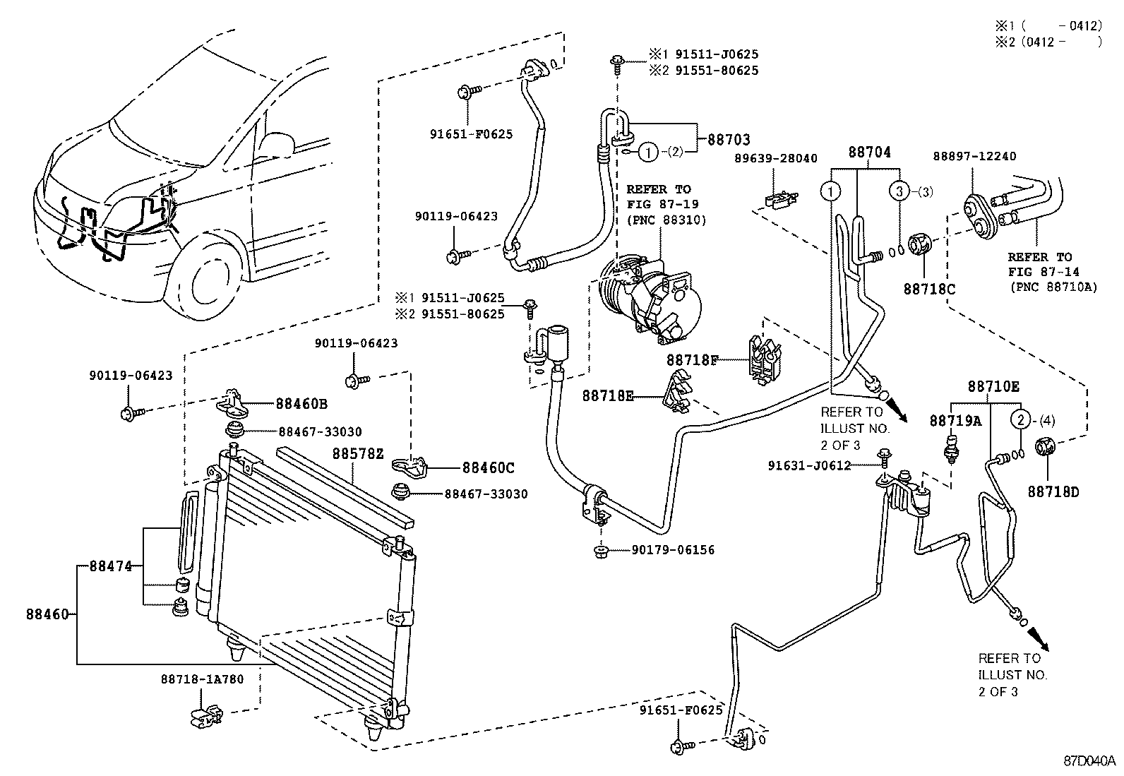  NOAH VOXY |  HEATING AIR CONDITIONING COOLER PIPING