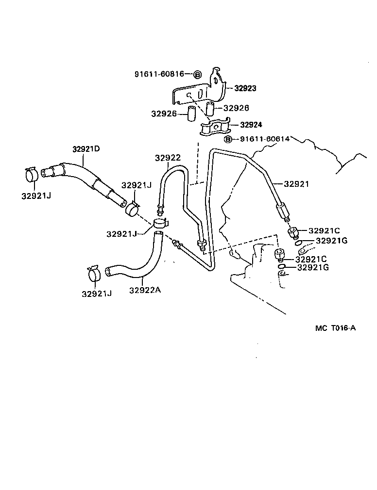  LEVIN TRUENO |  OIL COOLER TUBE ATM
