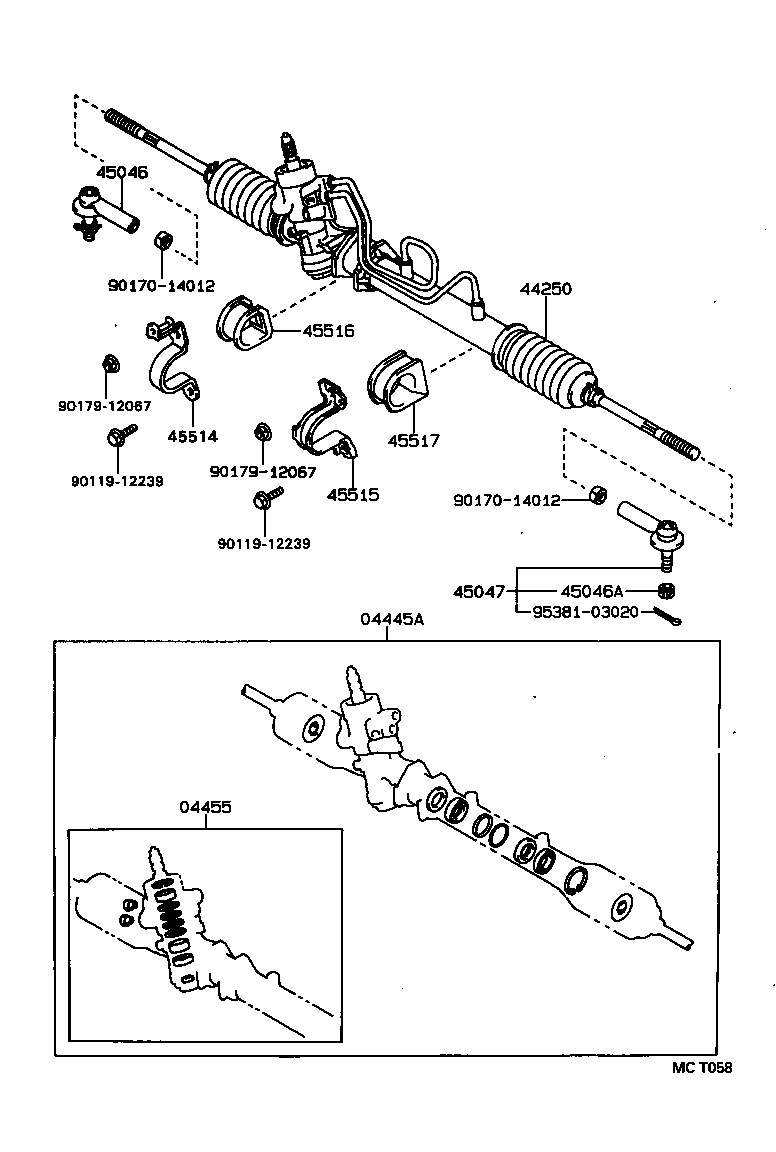  LEVIN TRUENO |  FRONT STEERING GEAR LINK