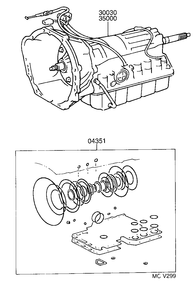 HILUX SURF | TRANSAXLE OR TRANSMISSION ASSY GASKET KIT ATM