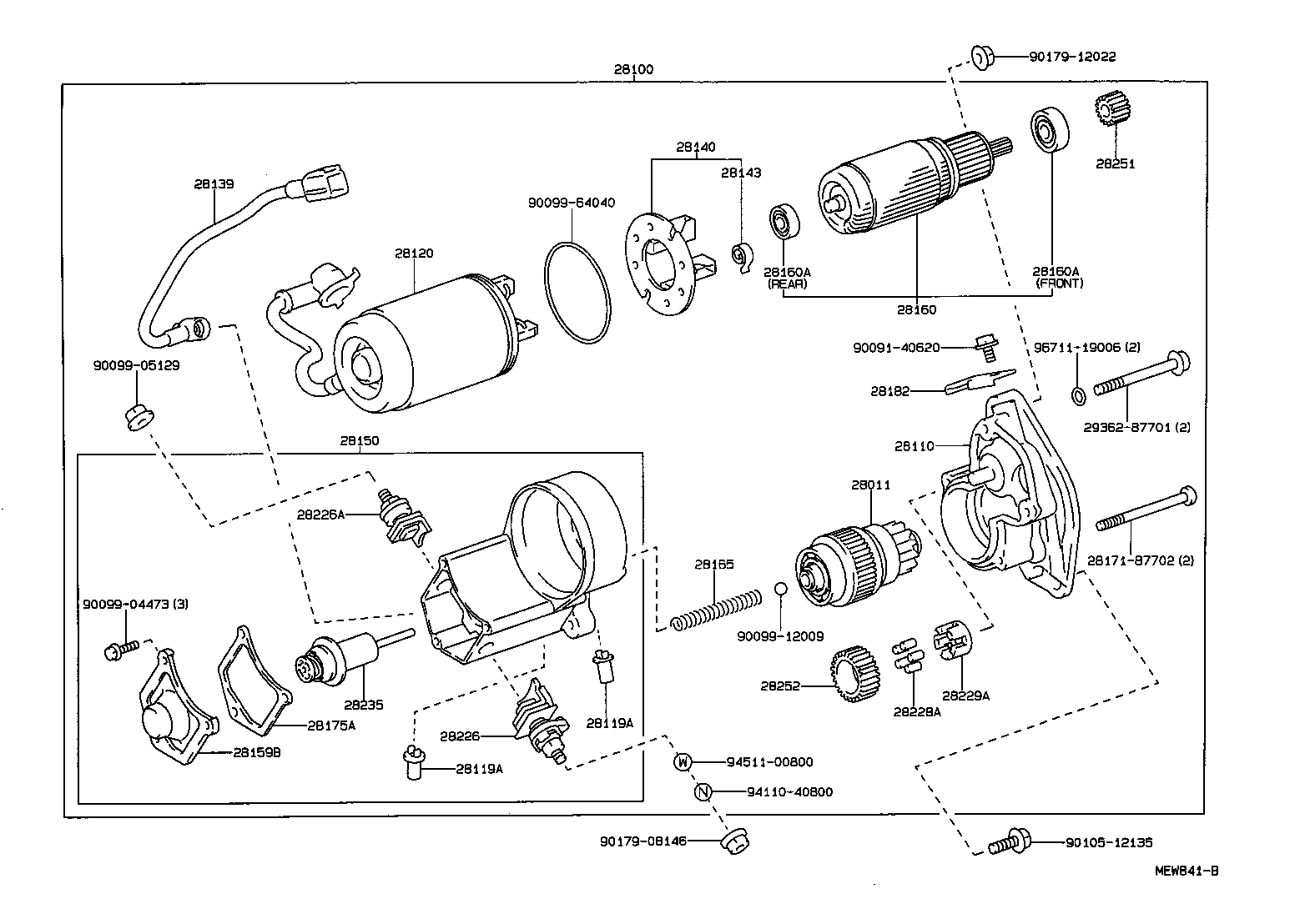 TOYOTA HIACE REGIUSACEKZH100GMRPGT TOOLENGINEFUEL STARTER
