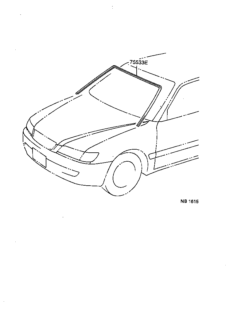 CALDINA |  FRONT MOULDING