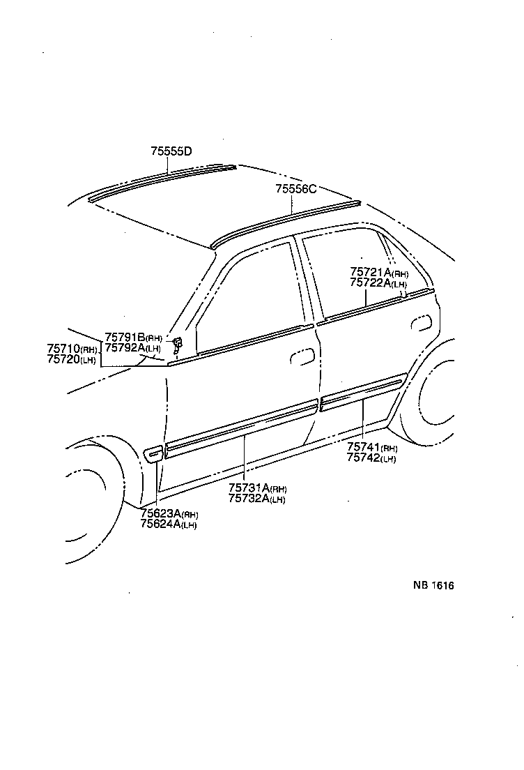  CALDINA |  SIDE MOULDING