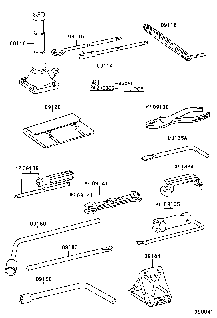  LAND CRUISER S T H T |  STANDARD TOOL