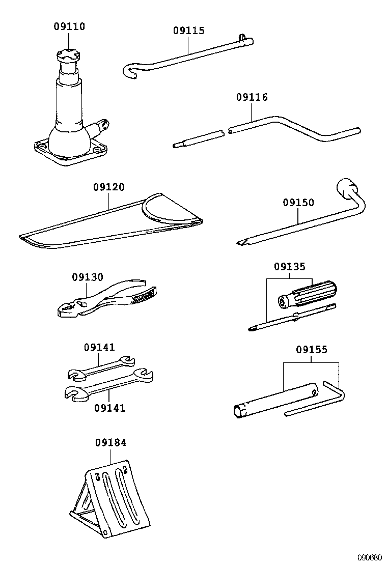  HILUX SURF |  STANDARD TOOL