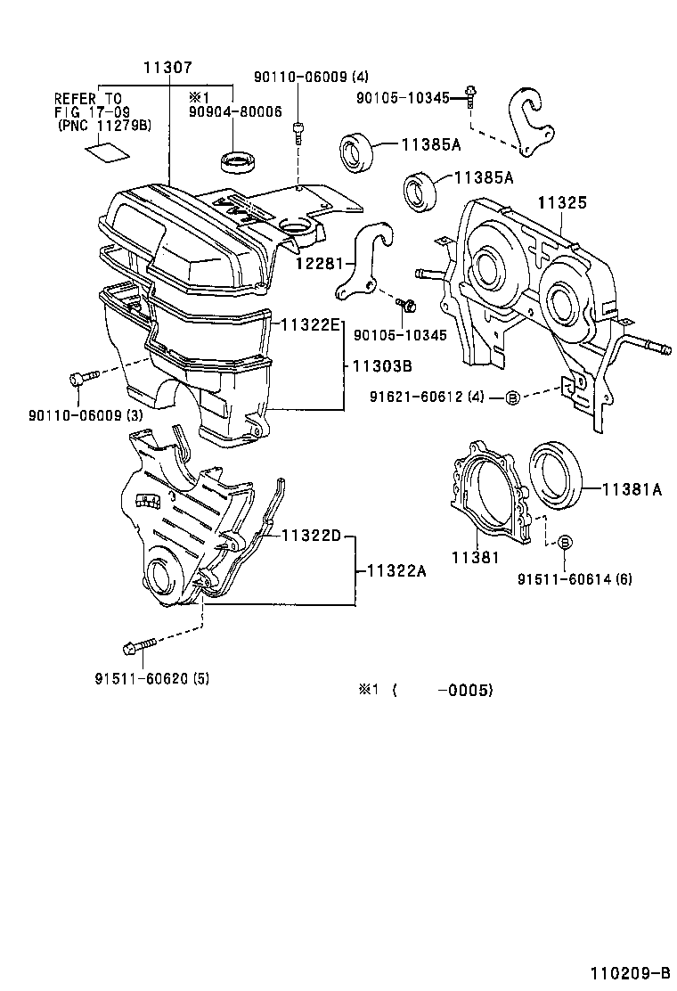  CHASER |  TIMING GEAR COVER REAR END PLATE