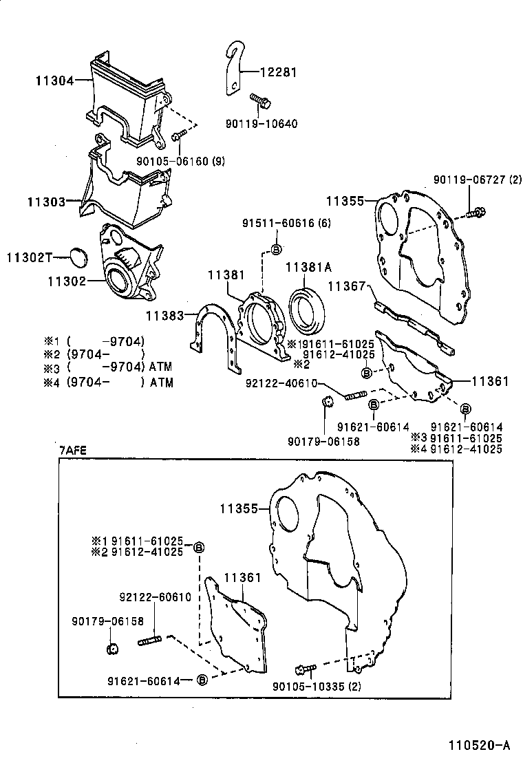  SPRINTER CARIB |  TIMING GEAR COVER REAR END PLATE