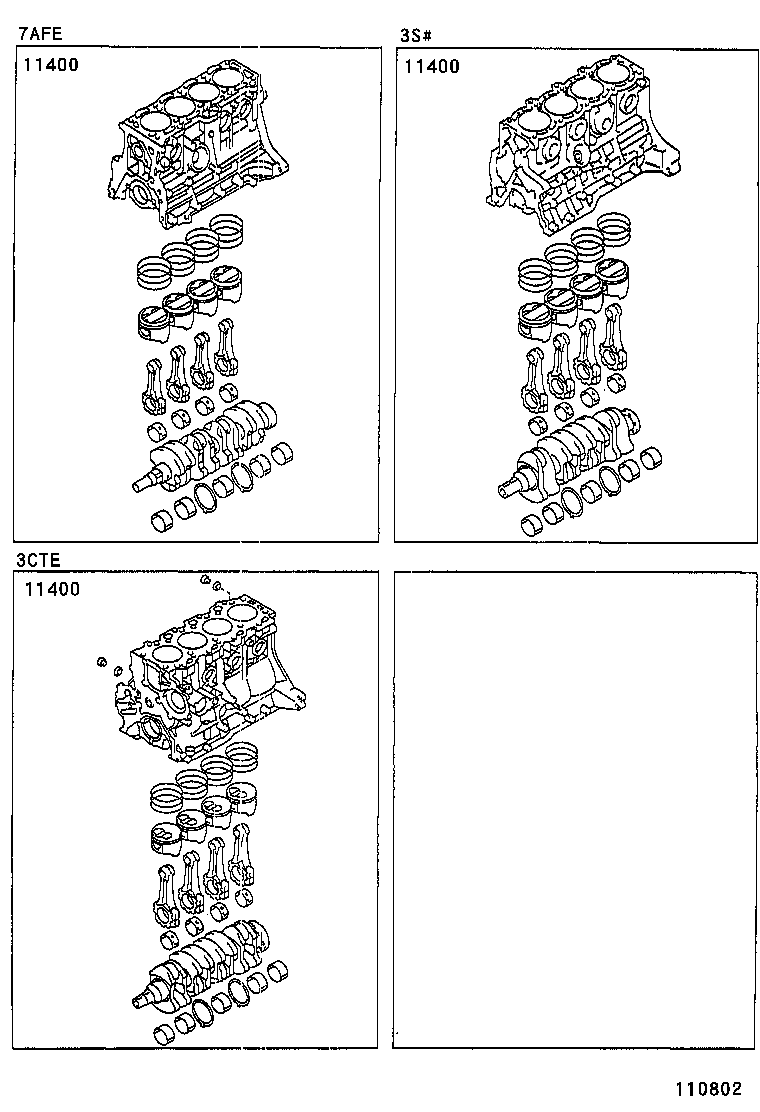  CALDINA |  SHORT BLOCK ASSEMBLY