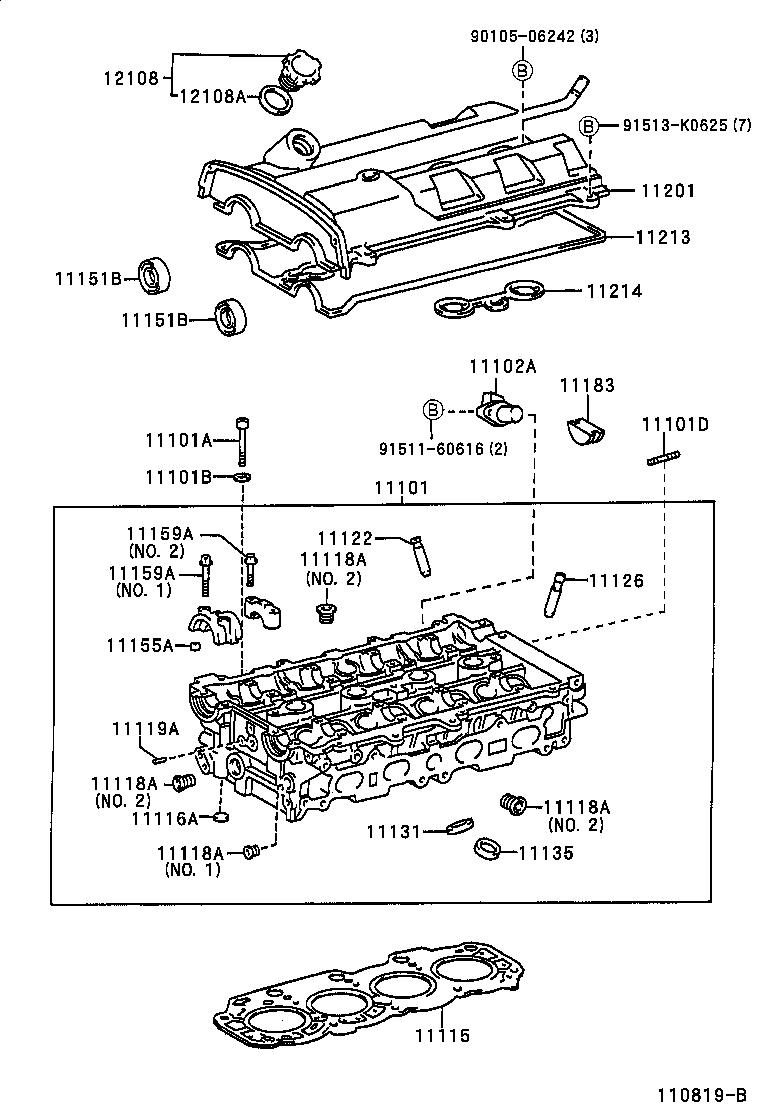  CALDINA |  CYLINDER HEAD