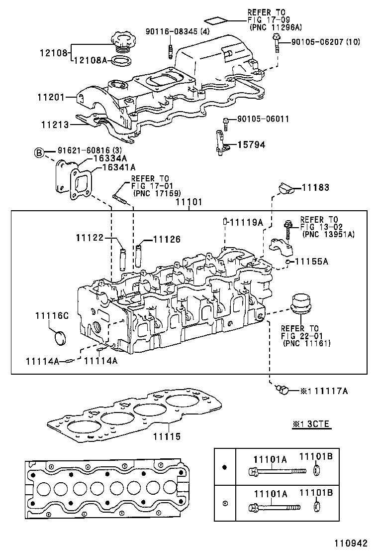  CARINA FF |  CYLINDER HEAD