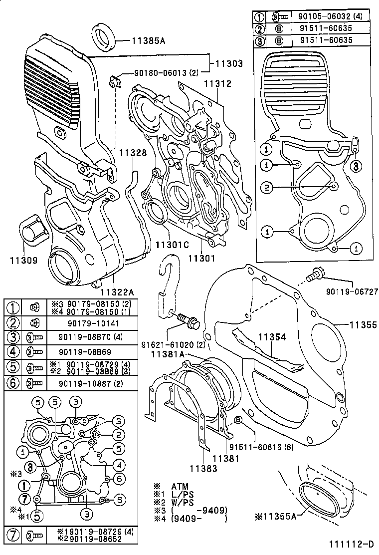  CROWN |  TIMING GEAR COVER REAR END PLATE