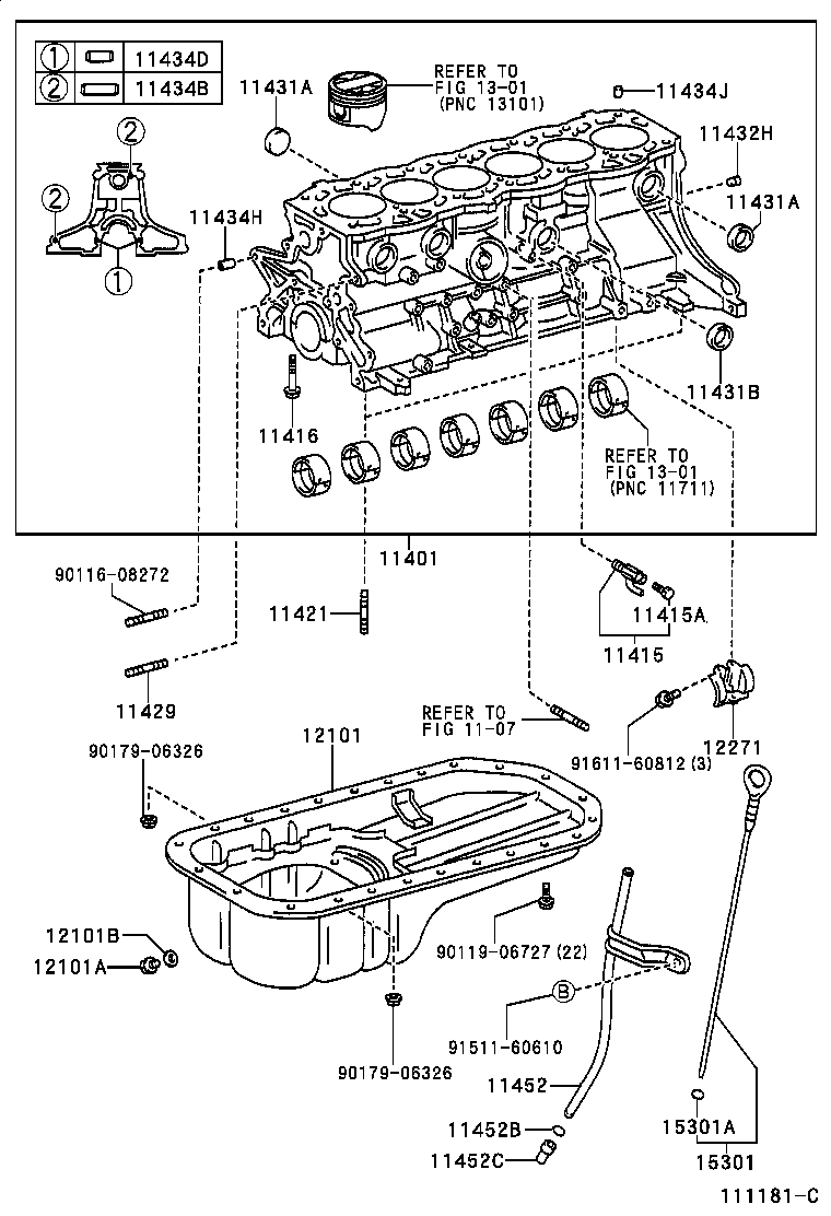  CROWN CROWN MAJESTA |  CYLINDER BLOCK