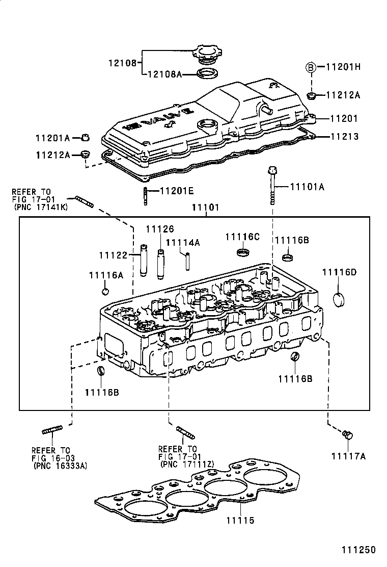  DYNA 200 TOYOACE G25 |  CYLINDER HEAD